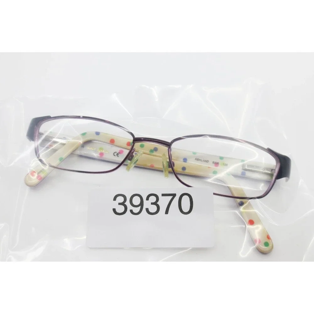 Kate Spade New York Ashland 0UU6 Purple Polka Dot Rectangular Eyeglasses